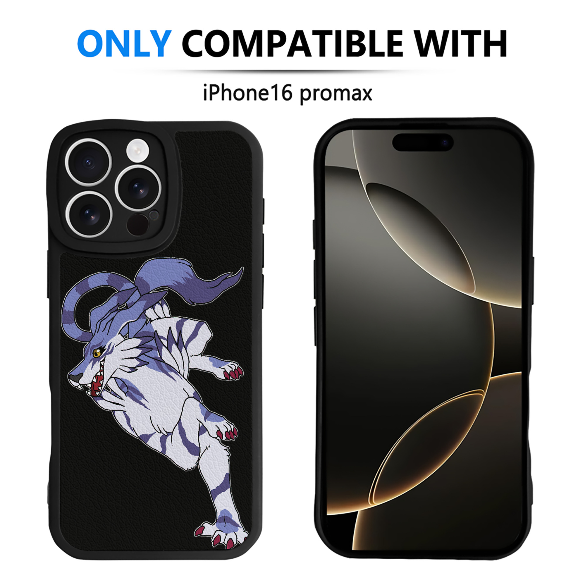 （画像用） Digimon デジタルモンスター/デジモン 【iPhone 16シリーズ対応】シリコンスマホケース（レザー調） 材質：シリコン